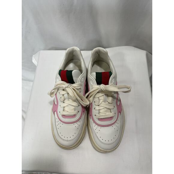 Gucci 'Re-Web' White Sneaker Size 6.5 - Picture 4 of 5